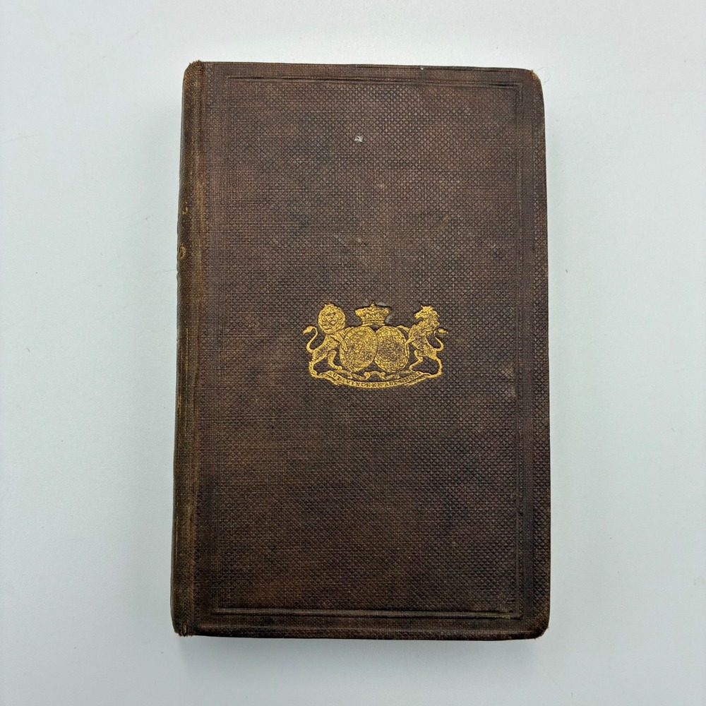 1837 The Vicar of Wakefield Oliver Goldsmith Illustrated Gilt Antique Book